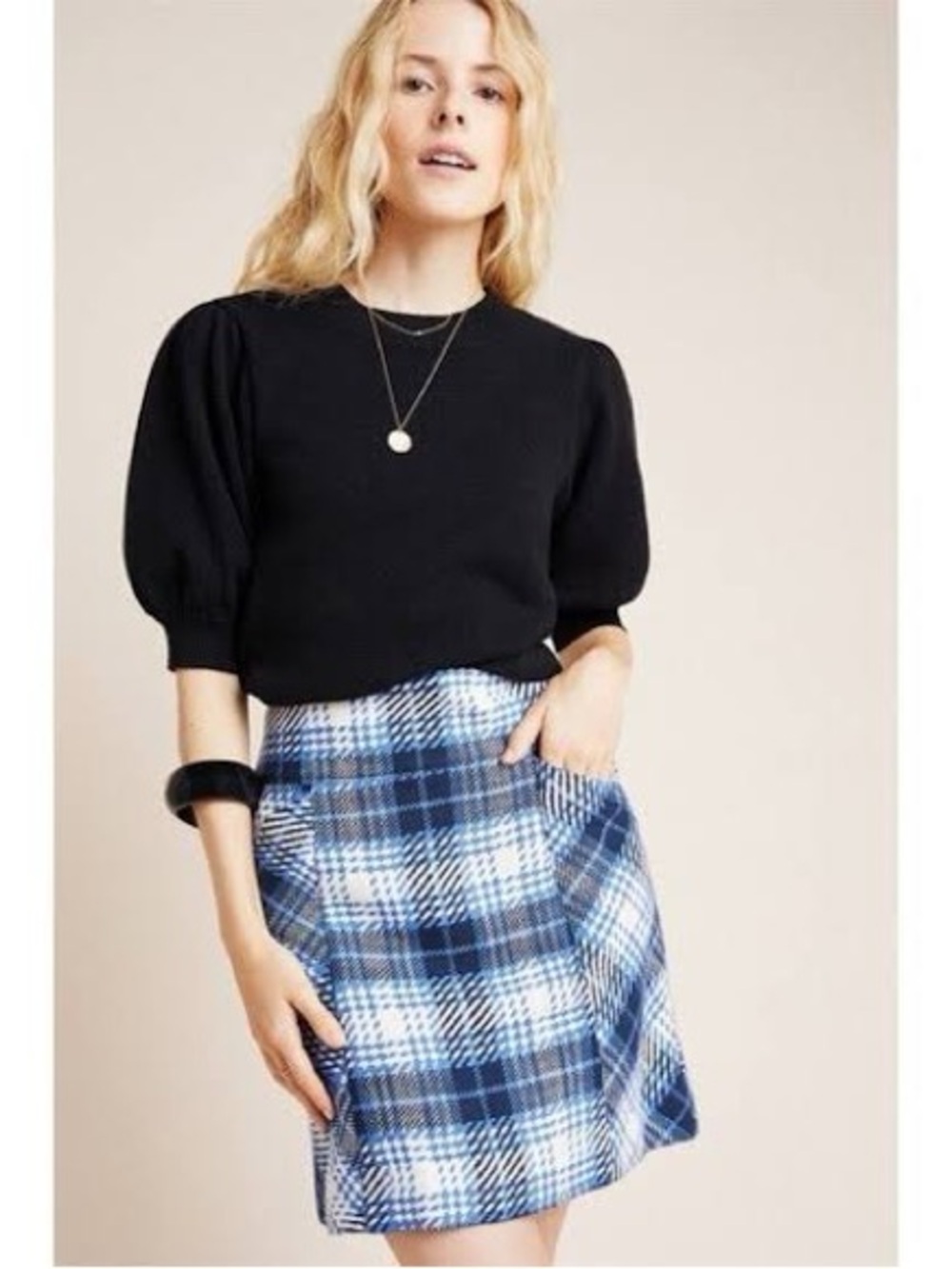 Maeve by Anthropologie Plaid Skirt